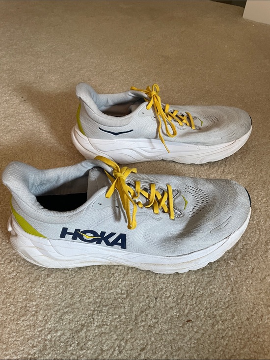 Hoka Other - Hoka Men's Light Gray and Yellow Running Shoes
